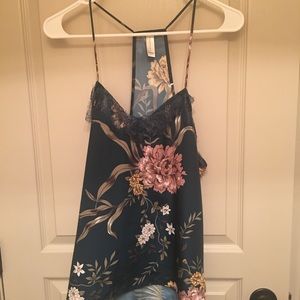 Maison du soir dower print tank sz large